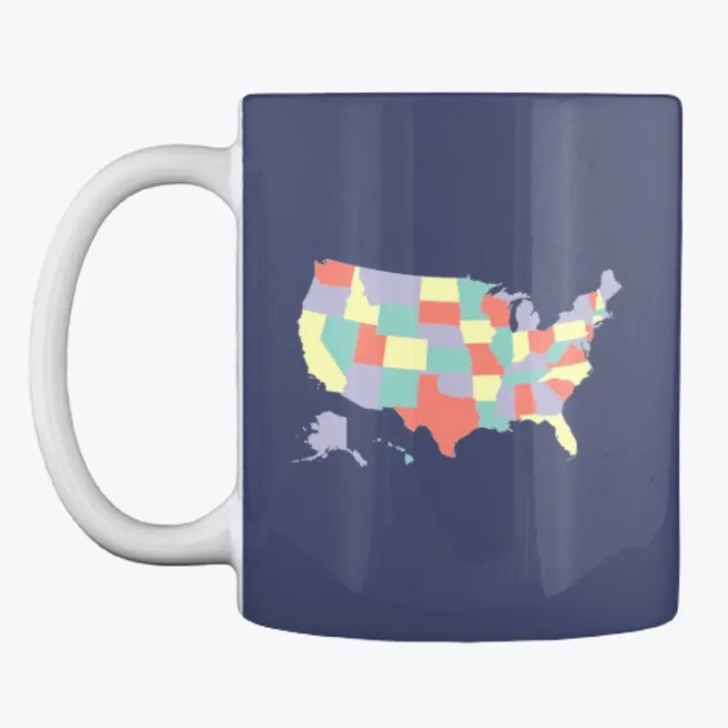 Four Color Theorem USA Map